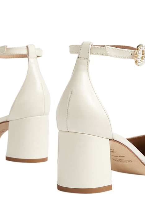 DARLING - BLOCK HEEL PEAR OFF WHITE 4