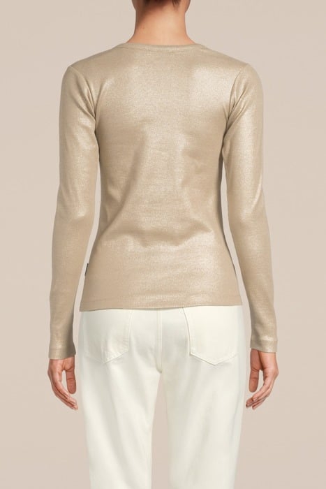 RIB LONG SLEEVE TEE CLAY 2