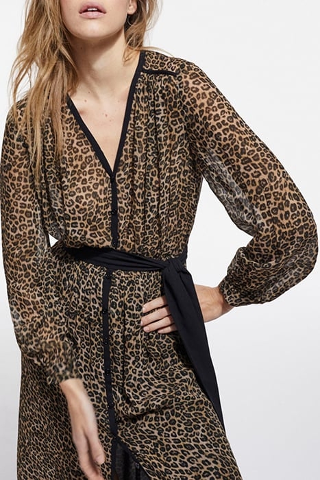 LONG LEO DRESS VISCOSE GGT LEOPARD 5