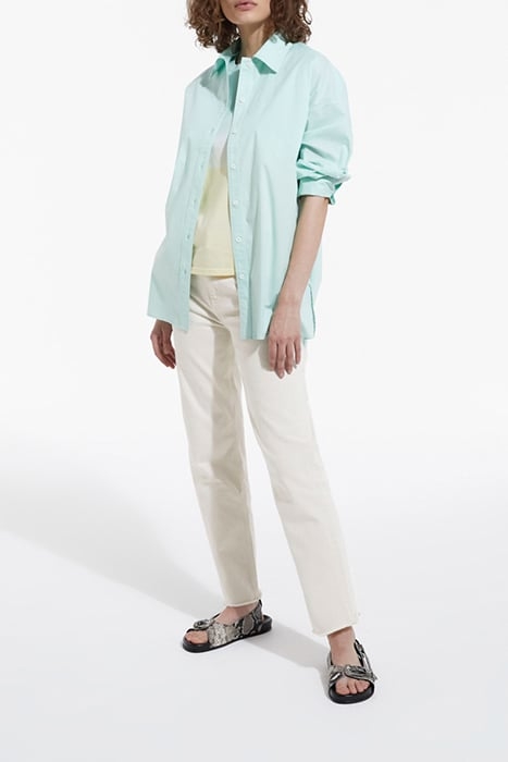 LONG-SLEEVED TURNED-UP SHIRT GREEN 3