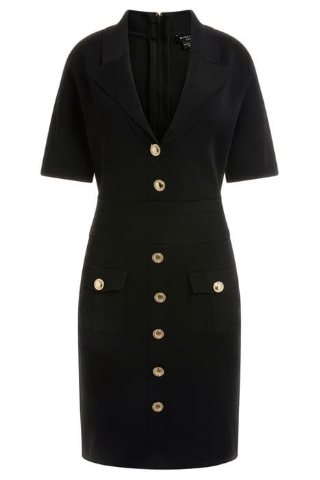 ISA BANDAGE DRESS JET BLACK 3