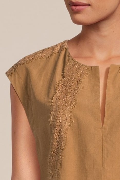 SLEEVELESS TOP LYOCELL COTTON WOOD 4