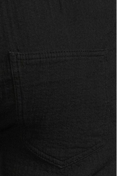 MEN'S BLACK TEXTURED ORGANIC COTTON COMFORT JOGGERS BLACK 5