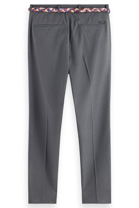 IRVING - SLIM TAPERED MELANGE VISCOSE-BLEND CHINO SEAL GREY 4
