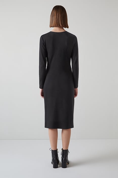 DR ALEX JERSEY WRAP DRESS BLACK 2