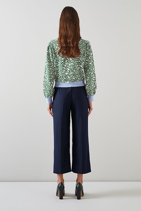 TR KEATON CROP TROUSER NAVY 2