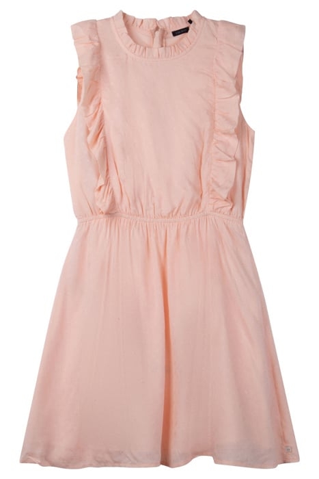 PEACH SLEEVELESS DRESS 1