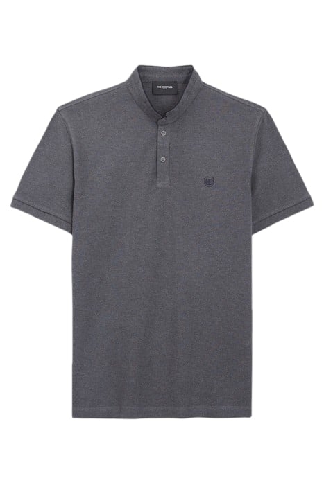 SHORT-SLEEVED POLO SHIRT WITH PIPING DETAIL GREY-NAVY 5