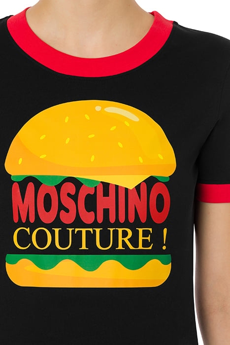 HAMBURGER ORGANIC JERSEY T-SHIRT BLACK 4