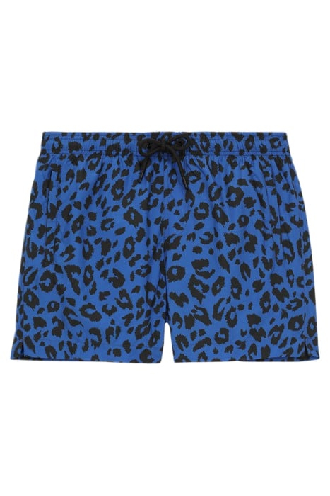 SWIMSUIT WITH A LEOPARD PRINT BLUE ELECTRIC 1
