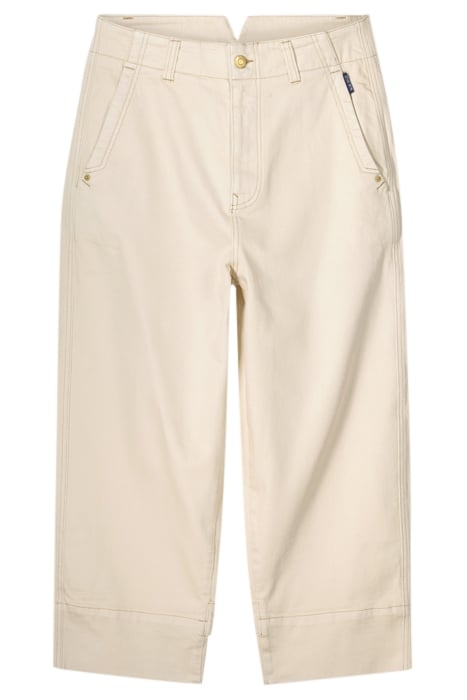 BARREL FIT JEANS COMFY COTTON TWILL IVORY 3