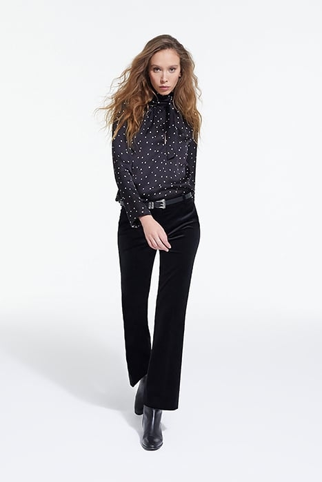 TOP LAVALIERE LITTLE HEARTS BLACK BLACK 3