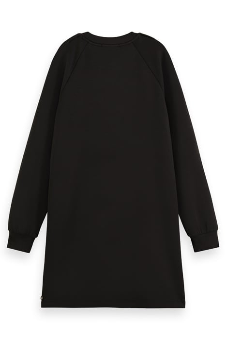 TUCK DETAIL JERSEY DRESS EVENING BLACK 5