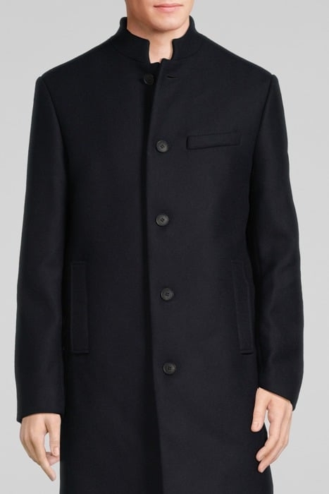 NAVY UPCYCLED STRAIGHT COAT NAVY 1