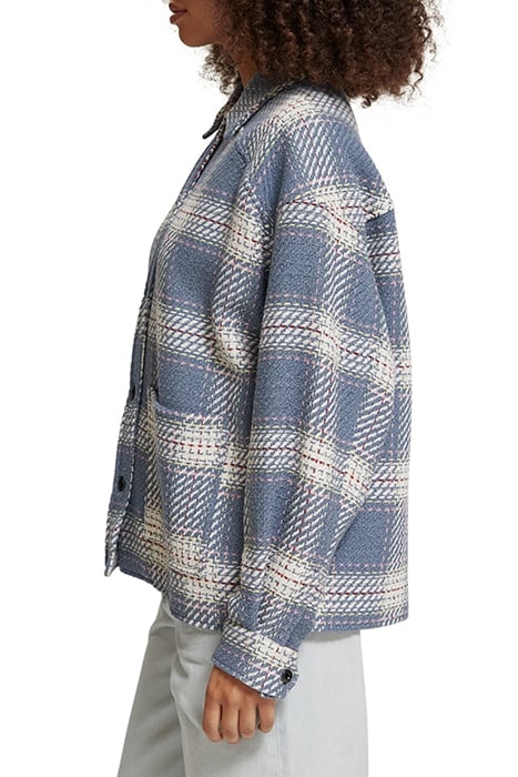 LIGHTWEIGHT CHECK OVERSHIRT BLUE MULTICOLOUR CHECK 7