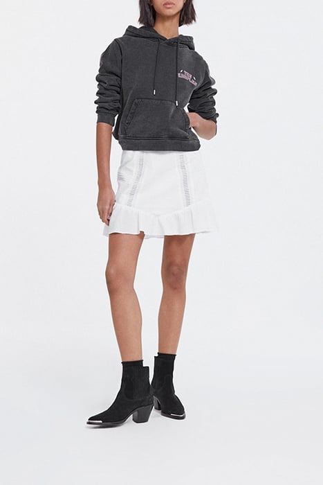 SHORT SKIRT WITH LACE OFF WHITE 3