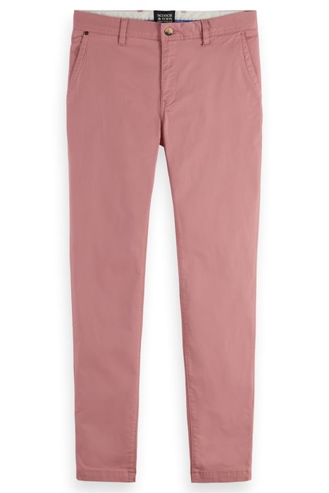 ESSENTIALS MOTT - COTTON STRETCH TWILL CHINO WEATHERED PINK 1