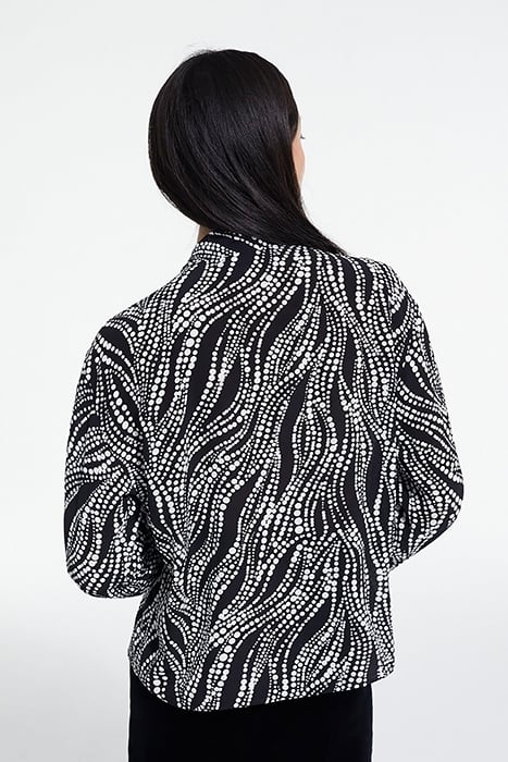 TOP LAVALIERE PEARLS BLACK WHITE 2