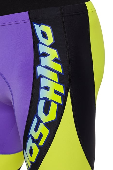 MOSCHINO SURF LOGO LYCRA LEGGINGS BLACK 4