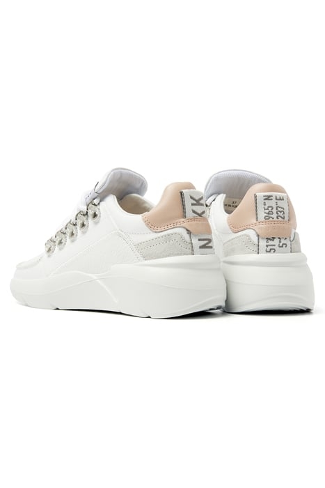 ROQUE ROMAN (L) WHITE LEATHER - NUDE 3