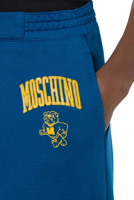 MOSCHINO VARSITY FLEECE JOGGING BLUE 4