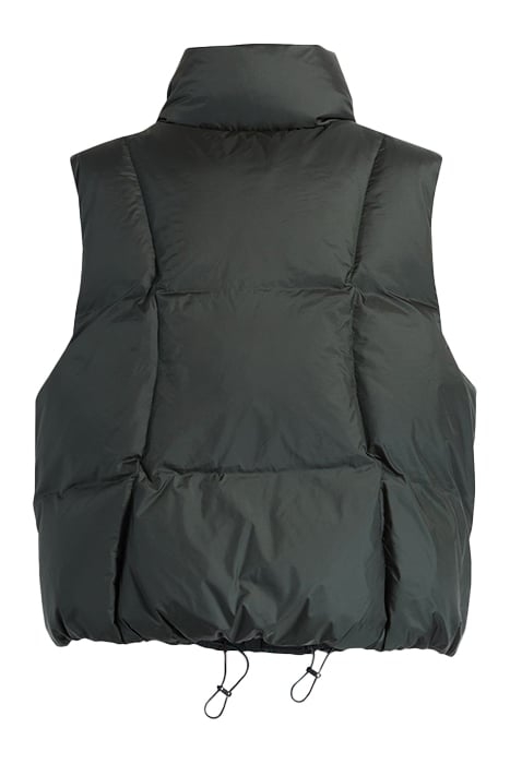 PILLOW PUFFER GILET IN GREEN 4