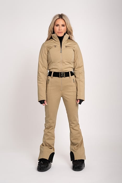 LOGO SKI JUMPSUIT DARK HUMMUS 1