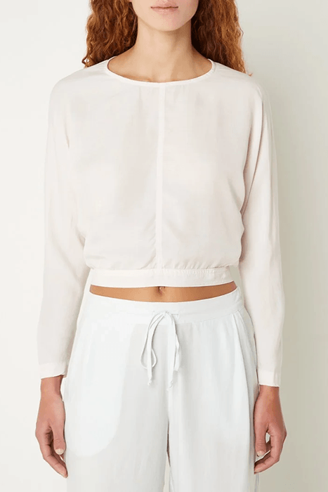 CROSS BACK TOP SHEER ROSE 1