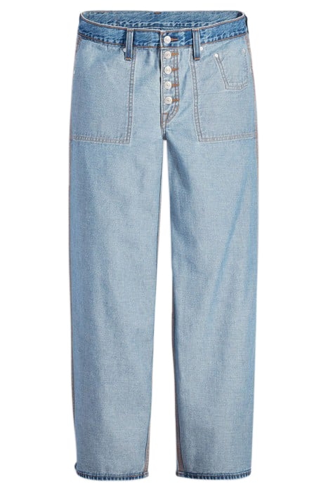 REVERSIBLE FLARED JEANS BLUE 6