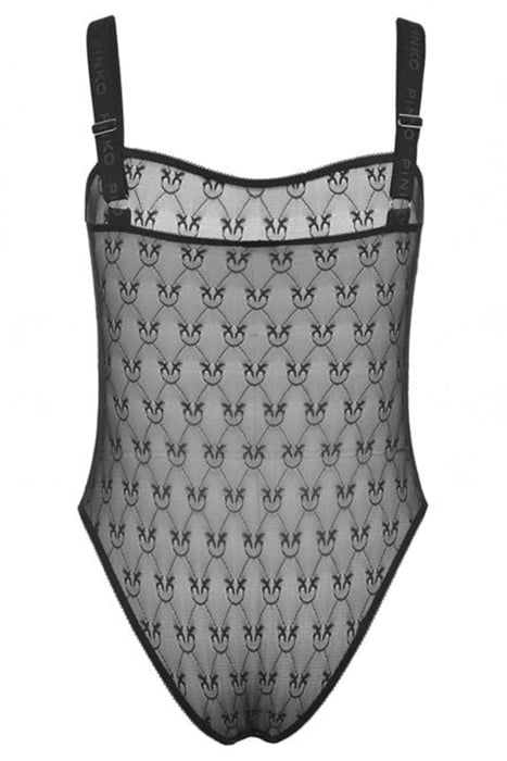 PERDONAMI BODY PIZZO INDEMAGLIATO JACQUARD C/LOGO BLACK 4