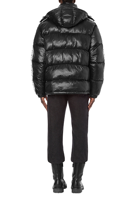 DOUBLE QUESTION MARK NYLON DOWN JACKET BLACK 2