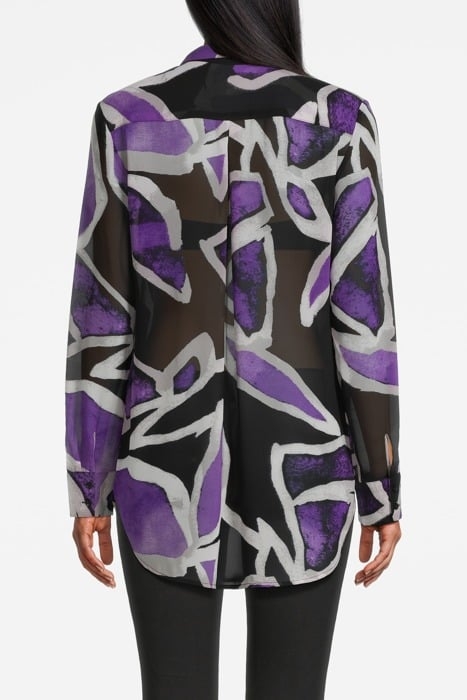 COMMA BLOUSES GREY/BLACK 2