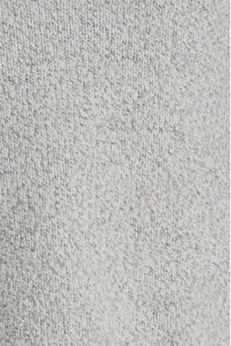 SLIT CREWNECK SWEATER IN WOOL-CASHMERE BOUCLÉ LIGHT HEATHER 5