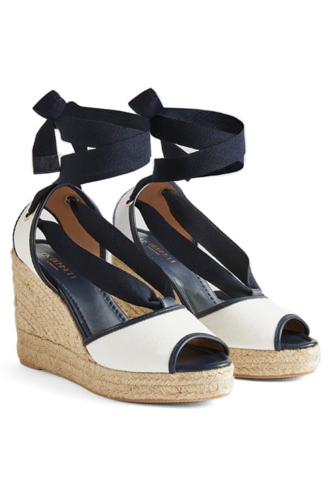 CHIARA TIE ESPADRILLES NAVY/CREAM 2