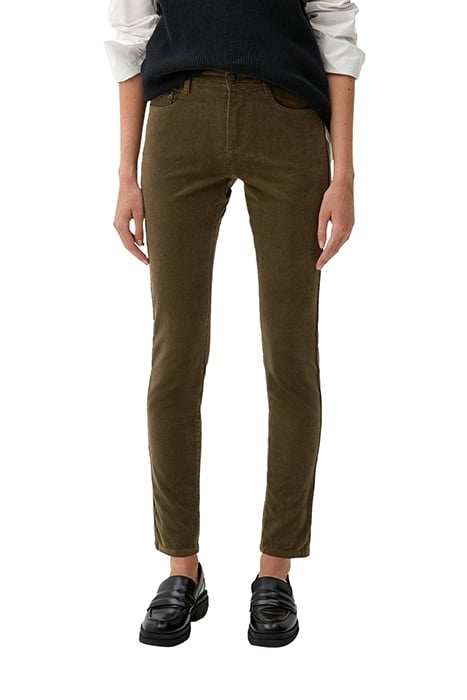 S.OLIVER PANTS DARK OLIVE 1