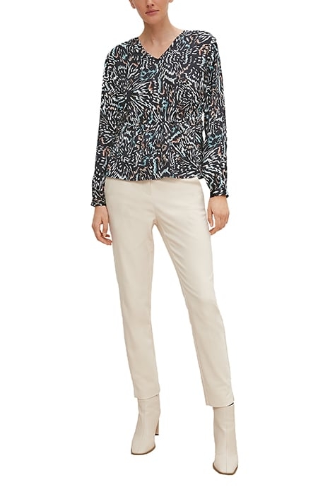 COMMA BLOUSES GREY/BLACK 3