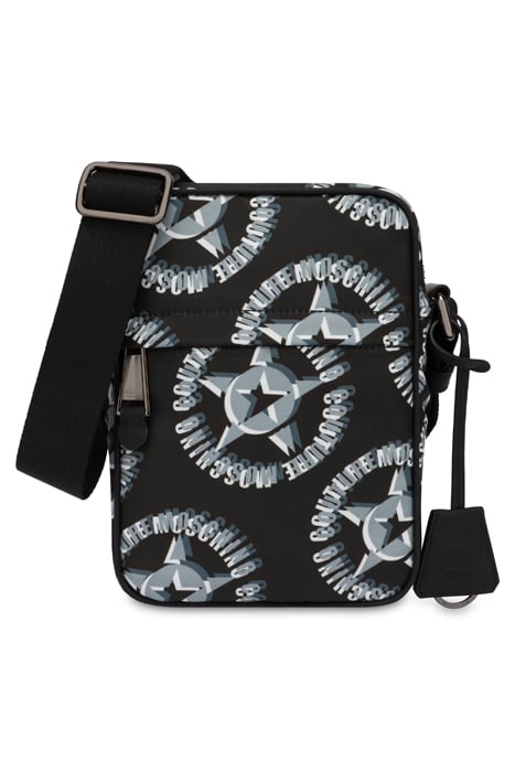 MOSCHINO COUTURE STARS SHOULDER BAG BLACK 1
