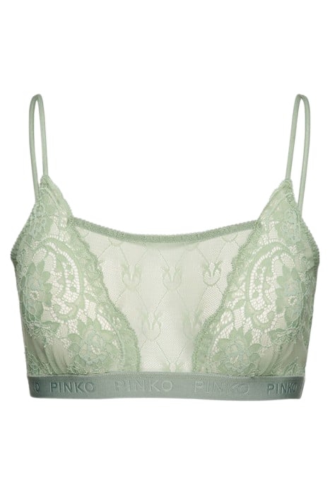 BRIGIDA BRA PIZZO INDEMAGLIATO JACQUARD C/LOGO AMBIENT GREEN 1