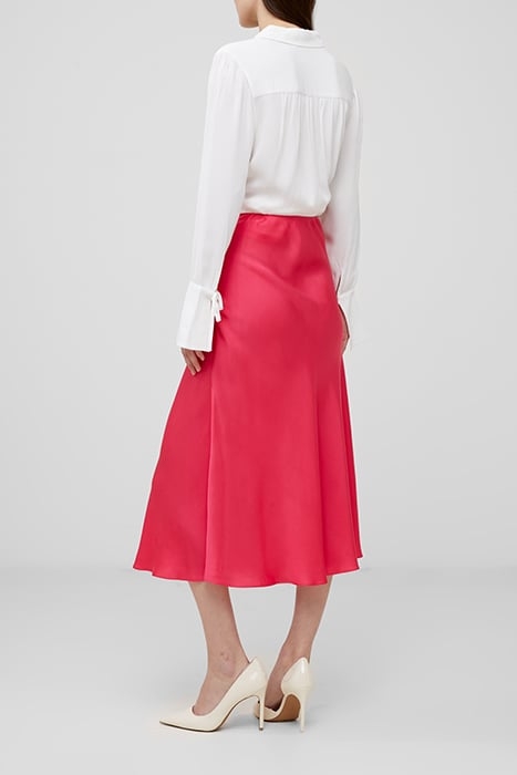 ENNIS SATIN MIDAXI SLIP SKIRT RED 2