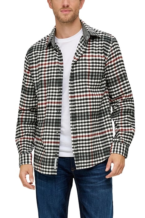 S.OLIVER SHIRTS WHITE CHECK 1