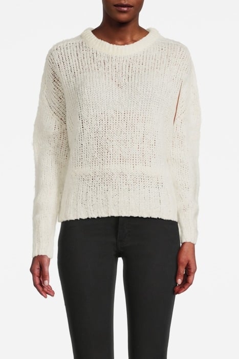 CREW-NECK PEARL WHITE 1