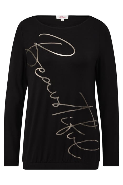 S.OLIVER T-SHIRTS GREY/BLACK 4