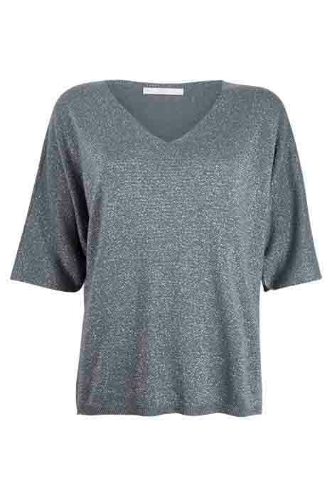 PULLOVER SHINE, LUREX DARK SAGE GREEN 1