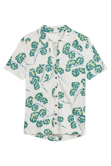 PENNY POCKET JERSEY SHIRT IVORY PRINTED 2