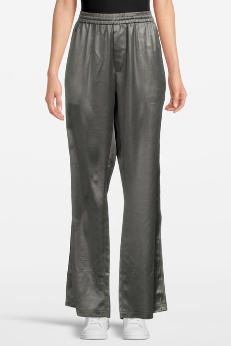 SHINY DRAPEY TRACKPANTS SAGE 1