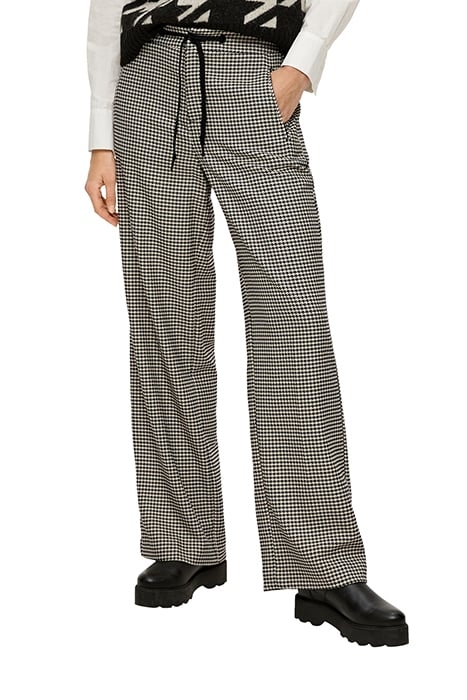 S.OLIVER PANTS GREY/BLACK 1