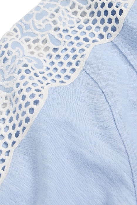 SARA TIE HEM TOP MID BLUE 4