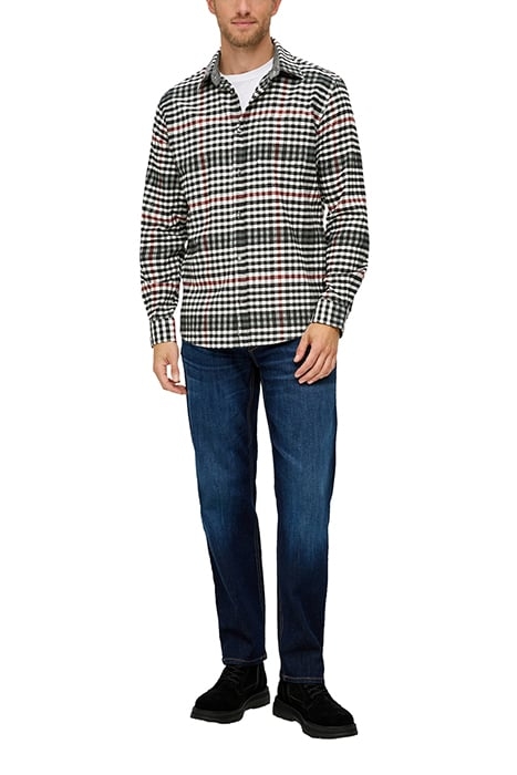 S.OLIVER SHIRTS WHITE CHECK 3