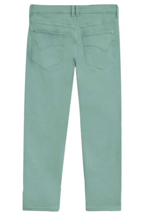 BLAKE STRAIGHT CROP JEAN MID TEAL 3