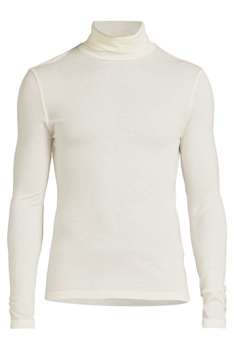 JERSEY ROLLER NECK TOP WHITE CHAL 3